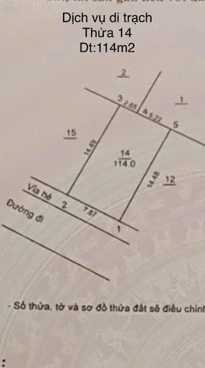 bán lô đất đẹp 114m2 đất dịch vụ di trạch, giá chỉ 150 triệu/m2