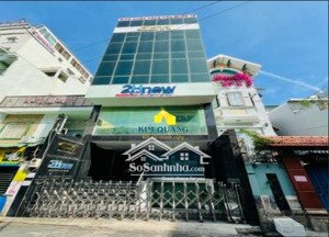 tòa nhà văn phòng đường ba vì, phường 4. dt: 7,5x19m. hầm, trệt, lửng, 4 lầu sàn suốt, ốp kính đẹp