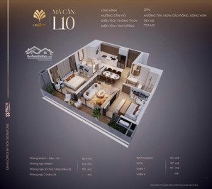 bán căn 2 ngủ cực đẹp lô góc view cầu rồng và biển mỹ khê