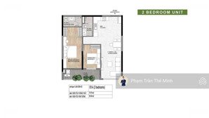 elysian - chuyển nhượng căn hộ 2pn - 82,4m2 hướng đn bàn giao htcb có bếp. giá 6.2 tỷ bao phí