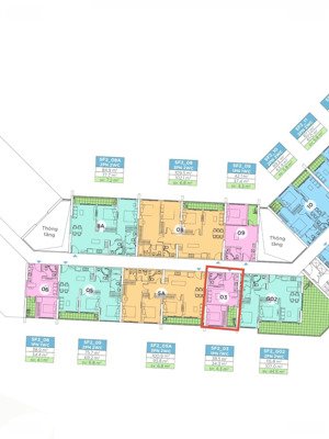 hot - bán căn hộ 1 ngủ sf2, diện tích 34.3m2, mặt sau, tầng cao. giá 2.9 tỉ thu về