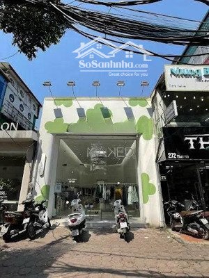 cho thuê mặt bằng kinh doanh 110m² mặt tiền 5.8m vỉa hè 6m tại 274 thái hà
