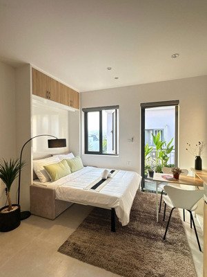 căn hộ ban công gần chợ bà chiểu - nơ trang long, bình thạnh giá chỉ 5tr9 full nt, máy giặt riêng