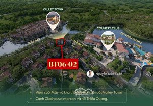 chính chủ gửi bán biệt thự vip valley park vị trí đắc địa mặt hồ lưng tựa núi, 372m2 giá 29,7 tỷ