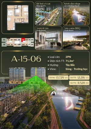 căn 2pn lumiere midtown view nhạc nước, bến du thuyền cần tìm chủ nhân