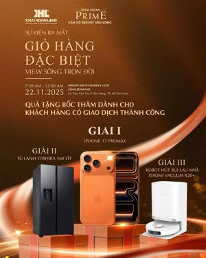 khải hoàn prime giõ hàng đặt biệt căn đẹp - view sông - ck từ 7% - 26% nhanh tay liên hệ cdt