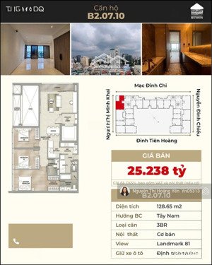 căn hộ cao cấp the marq quận 1 - căn góc 3pn, view landmark 81, giá chỉ 25.238 tỷ