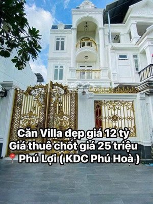 bán nhà biệt thự tân cổ điển kdc phú hoà