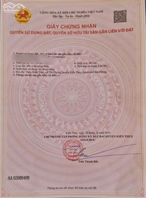 Bán đất Tân Phong - Kiến Thụy - Hải Phòng