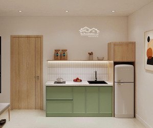 cho thuê chdv / phòng tách bếp 30m2 - thiết kế nội thất đẹp lung linh