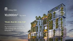 bán căn hộ chung cư sky forest residences, 5,55 tỷ, 62m2, 2pn, 2wc.view biệt thự đảo