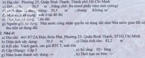 Nhà 4 tầng 3.5x9.5m hẻm 5m 441/87/2A Điện Biên Phủ 6.2 tỷ