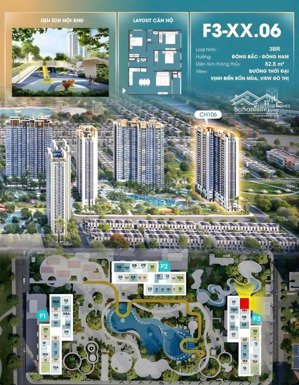 độc quyền căn góc 3pn view vịnh biển bốn mùa tại dự án masteri era landmark