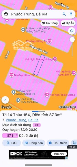 bán nhà mặt tiền phường phước trung ngay cạnh copmax bà rịa, đường trước nhà 15m