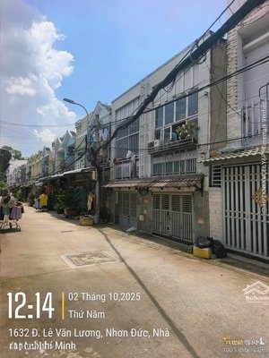 hailongreal: nhà 4.95ty, dt:6.4x12.5m, 1 lầu, hẽm cao ráo 10 năm không ngập, khu 1632/ lê văn lương