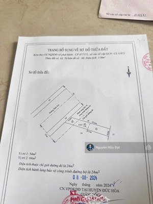 bán lô đất 4,8x22m mặt tiền tỉnh lộ 824, đức hòa, long an thích hợp kinh doanh đa ngành nghề