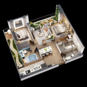 cc bán ch toà wisteria 100m2 - 3pn -2vs- 8 tỷ bao thuế phí - view bể bơi-full nội thất- về ở ngay