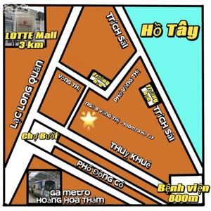 Nhà đẹp VÕNG THỊ - Tây Hồ: 5 tầng, vị trí vàng, đi bộ ra hồ. Chỉ 200 tr/m2 (14.5 t.ỷ có thương lượng).