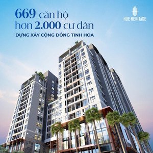 căn hộ ngay trung tâm tp huế - hue heritage - 3pn với chiết khấu lên đến 13,5%