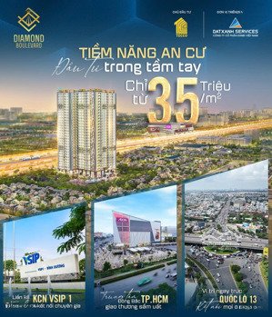 căn hộ cao cấp diamond boulevard bình dương giá chỉ 1,8 tỷ | lãi suất 0% đến khi nhận nhà