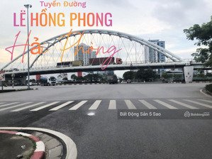 bán lô góc 650m² tuyến 2 lê hồng phong - mt 20m, vị trí kim cương - cấp phép xây dựng cao tầng