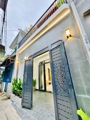 nhà mới xây hẻm thông quang trung p10, diện tích 4.75m x 12.5m nh 5.5m 1 lầu 3pn 3wc= 5,9 tỷ