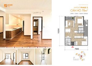 cho thuê 2pn 2wc chung cư akari nam long gđ2 sẵn rèm giàn phơi giá 10,5 triệu/tháng - free pql