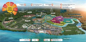 biệt thự đơn lập góc 240m2 trực diện sông, trước nhà thoáng mát, đã nhận nhà giá 21.5 tỷ (toàn giá)