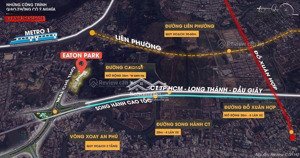 bán căn hộ eaton park thủ đức mặt tiền mai chí thọ gamuda land giá tốt đầu tư