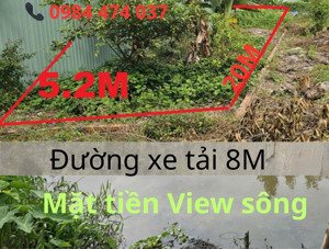 bán đất hà huy giáp 106,6m2(5,5x20,5) mặt tiền view sông đường 8m phường thạnh lộc quận 12