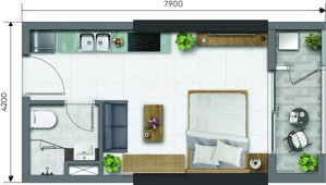 bán nhanh căn studio d-aqua giá 2,280 tỷ allin giá tốt nhất thị trường