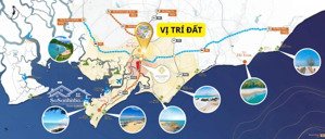 bán nhanh lô góc 2 mặt tiền đường hồ tri tân và đường trung tâm tại tt long điền, br - vt