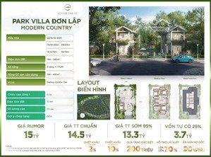 biệt thự đơn lập eco retreat duy nhất 13 tỷ