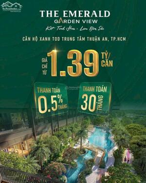 Bán căn hộ cao cấp chuẩn resort Thuận An, TP. HCM gần Metro, QL13 và VĐ3