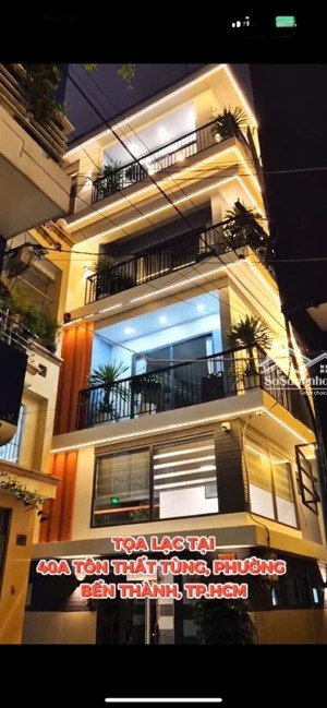 góc 2 mặt tiền 40a tôn thất tùng q1 - 35 tỷ - hđt 95tr/tháng, dt: 6,5m x 11m, 6 tầng thang máy