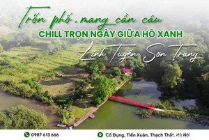 chính chủ bán homestay siêu đẹp, vị trí đắc địa tại hồ cố đụng, xã tiến xuân, thạch thất, hà nội