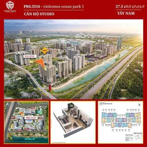 chính chủ gửi bán căn studio paris - tiến độ vào tiền siêu giãn, đầu tư tốt nhất tại ocean park