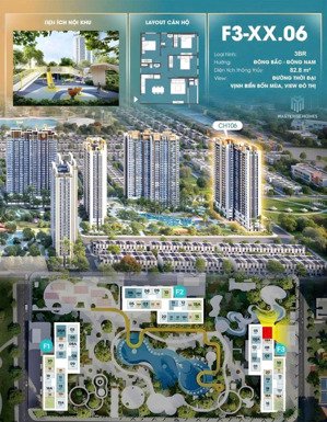 siêu vipp - căn góc 3pn view vịnh biển bốn mùa tại dự án masteri era landmark