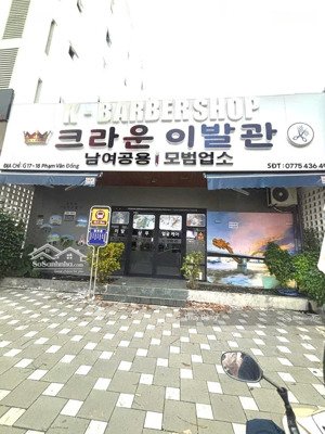 cho thuê mặt bằng có sẵn, dt 250 m2, ngang 10 m khu phạm văn đồng, gần biển, giá thuê 70tr/tháng.