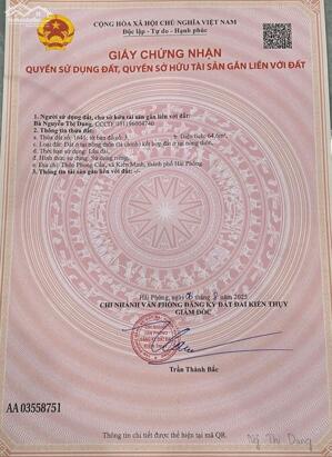 Bán đất Đại Đồng - Kiến Thụy - Hải Phòng