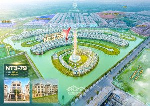 bán biệt thự song lập ngọc trai nt3-79 mặt sông sinh thái vinhomes ocean park 2, 160m2 mặt tiền 8m