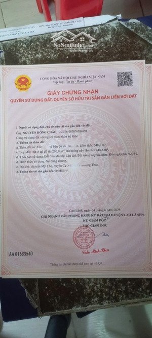 bán nhà đất mặt tiền ngang 13m quốc lộ 30