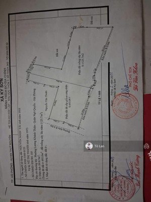 bán 693m đất bìa đỏ+ 1225m đất vườn tại kỳ sơn thủy nguyên hải phòng