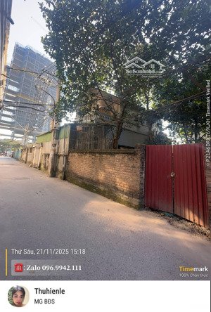 lô đất hàngxóm ciputra trên đường âu cơ dtsd 105m2,mt6.4m,nở hậu,ngõ thông,sđcc tại phúthượng,tâyhồ