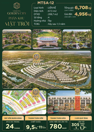 bán căn liền kề th6-89 vinhomes golden city