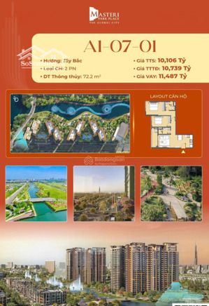 căn góc 2pn- tháp a1-07.01 view sông đẹp nhất dự án