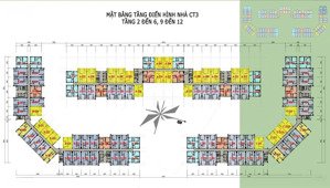 bán căn hộ thương mại thăng long green city- ct3 kim chung, 63m2, giá hợp đồng 25tr/m
