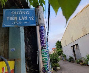 bán nhà đường tiền lân hẻm 12m xe tải thông, ngang 12m giá chỉ 4.5 tỷ