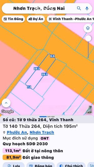 bán nhà mặt tiền đường hùng vương, vĩnh thanh, nhơn trạch. full thổ cư, sổ cất két, giao dịch luôn