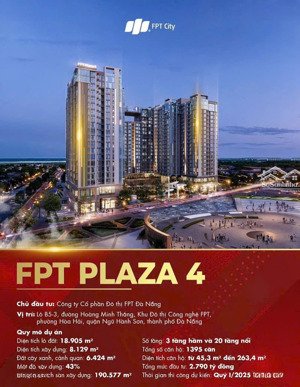 căn hộ fpt plaza 4. cập nhập thông tin và tiến độ fpt plaza 3